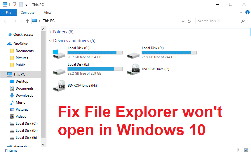 Check for Corrupted bd-setup.exe File:
Open File Explorer by pressing Win + E.