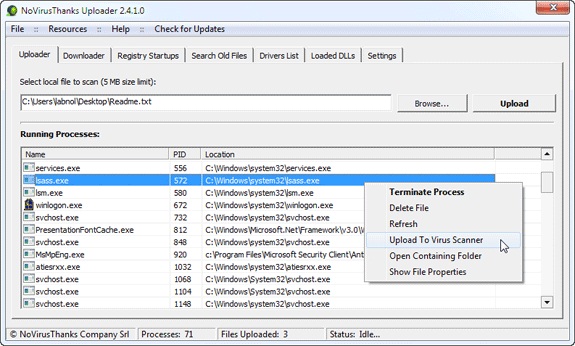 Click on the Processes tab
Look for any suspicious processes related to BCWS32.EXE