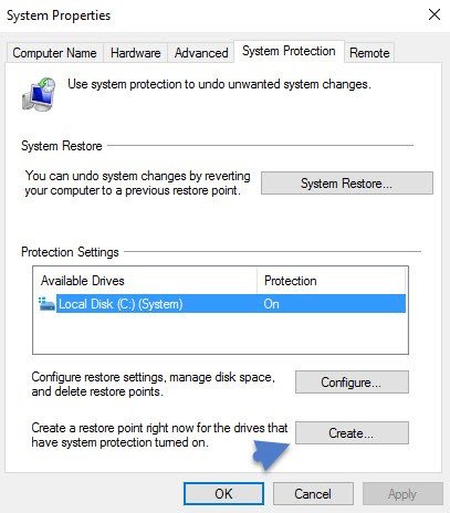 In the System Protection tab, click on System Restore
Follow the prompts to choose a restore point before the issues with bdlserv.exe occurred