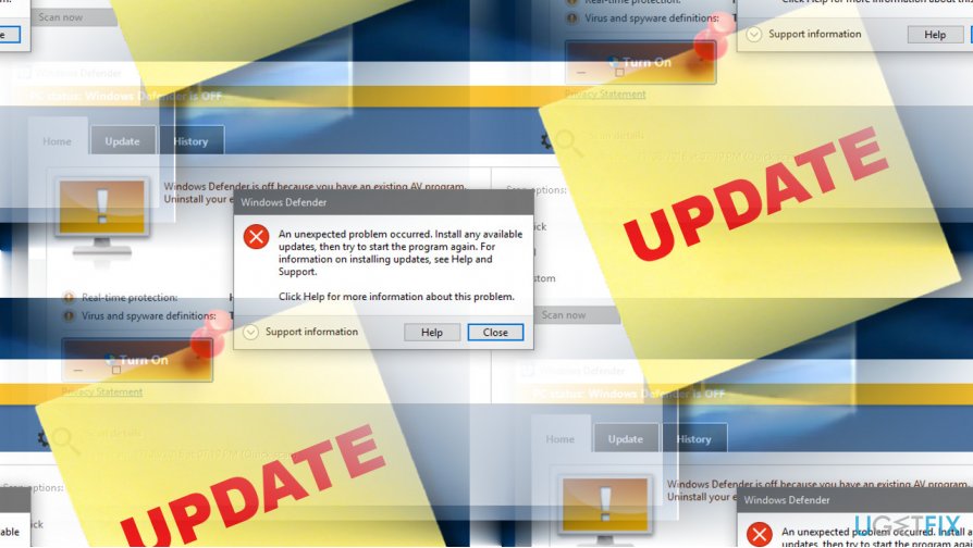 Install reputable antivirus software if not already present.
Update the antivirus software to ensure the latest virus definitions are used.