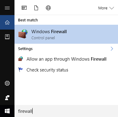 Open the "Settings" or "Control Panel" on your computer.
Search for the "Firewall" option.