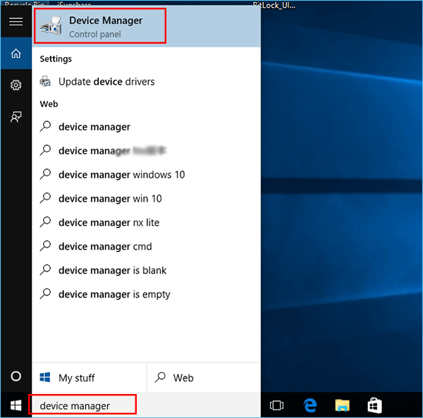 Press the "Windows" key and type "Device Manager"
Select the "Device Manager" app from the search results