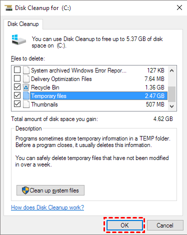 Run a disk cleanup to free up space and remove temporary files.
Perform a disk check to fix any errors or bad sectors on your hard drive.