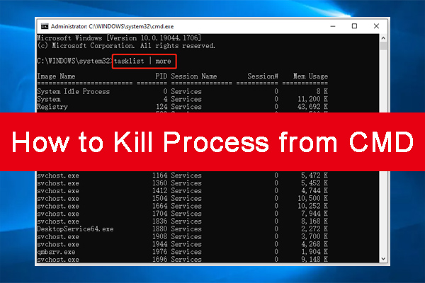 Select End Task or End Process
If the process does not end, open Command Prompt as administrator