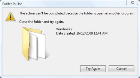 Try manual deletion
Open File Explorer
